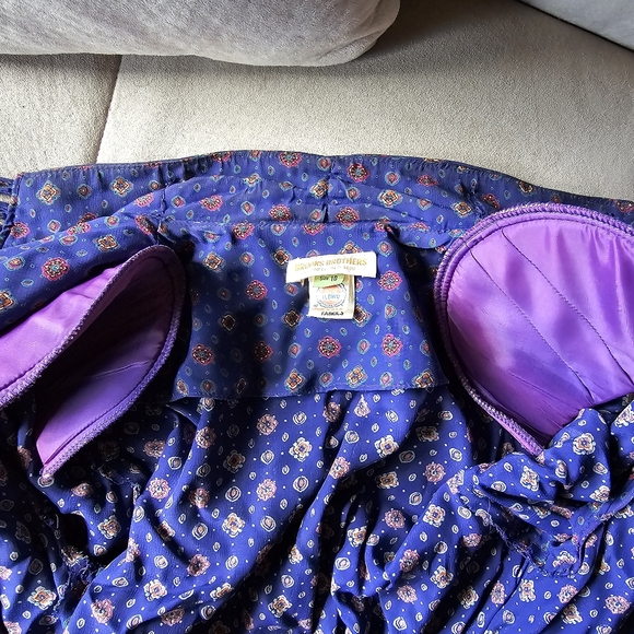 Brooks Brothers Blue Floral Dress - Picture 5 of 12